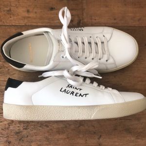 SAINT LAURENT LEATHER SNEAKERS